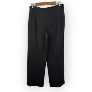 Urban Zen Womens Black Wide Leg Pants Side Zip Elevated Minimalist Chic Size L